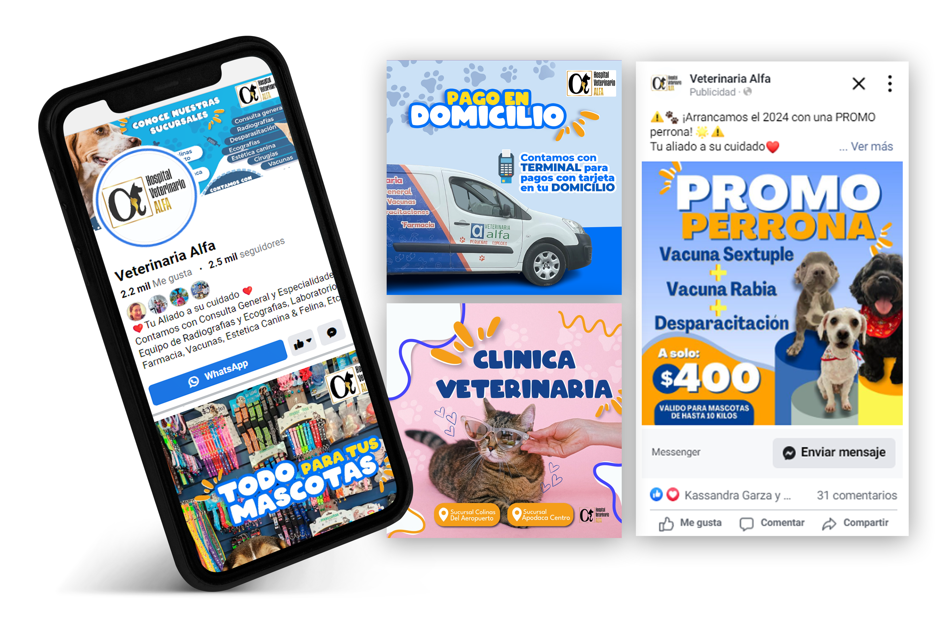 Redes Sociales Veterinaria Alfa